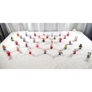 Mixed Lot of 35 + Peppa Pig Friends Family Characters Figure Toys